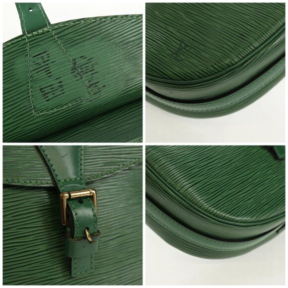 LOUIS VUITTON Epi Jeune Fille MM Shoulder Bag Green